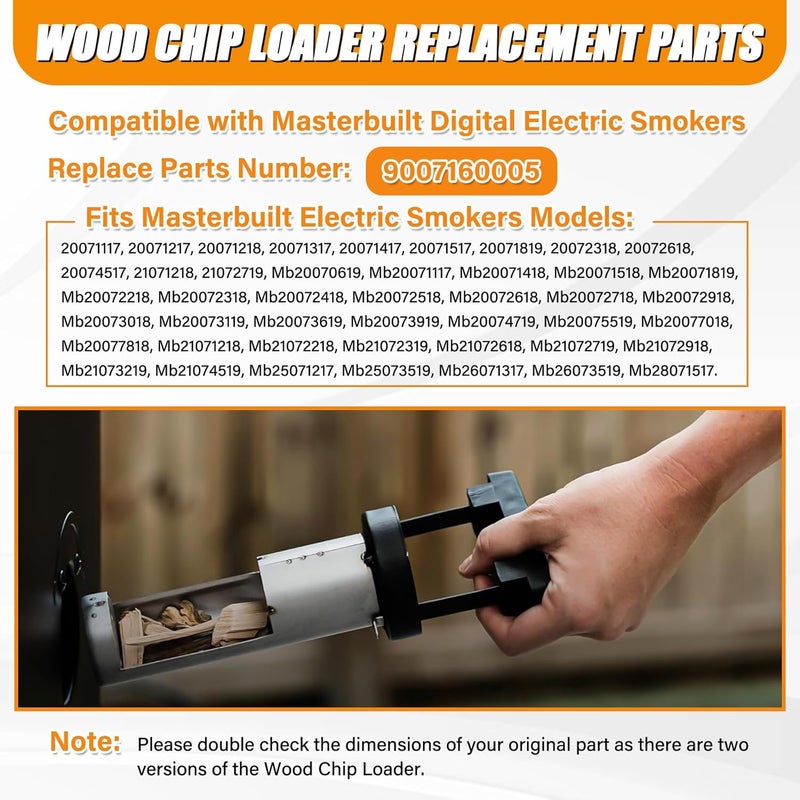 COMVIEE Wood Chip Loader for Masterbuilt Digital Electric Smokers, 2" Diameter Version, Replacement Parts: 9007160005, Fit for 20071117, 20071217, 20071218, 20071317, 20071417, 20071517, 20071819 and More - Image 4